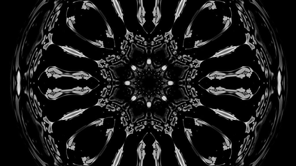 Kaleidoscopic Black & White Sphere